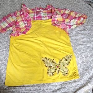 ONE-STEP UP Piece Top w Attached Bolero *NWOT